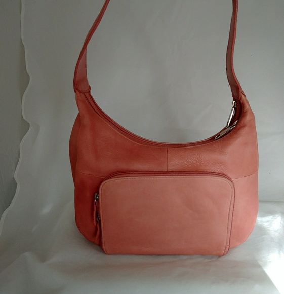 Preston & York Handbags - Preston & York lamb leather pink hand bag